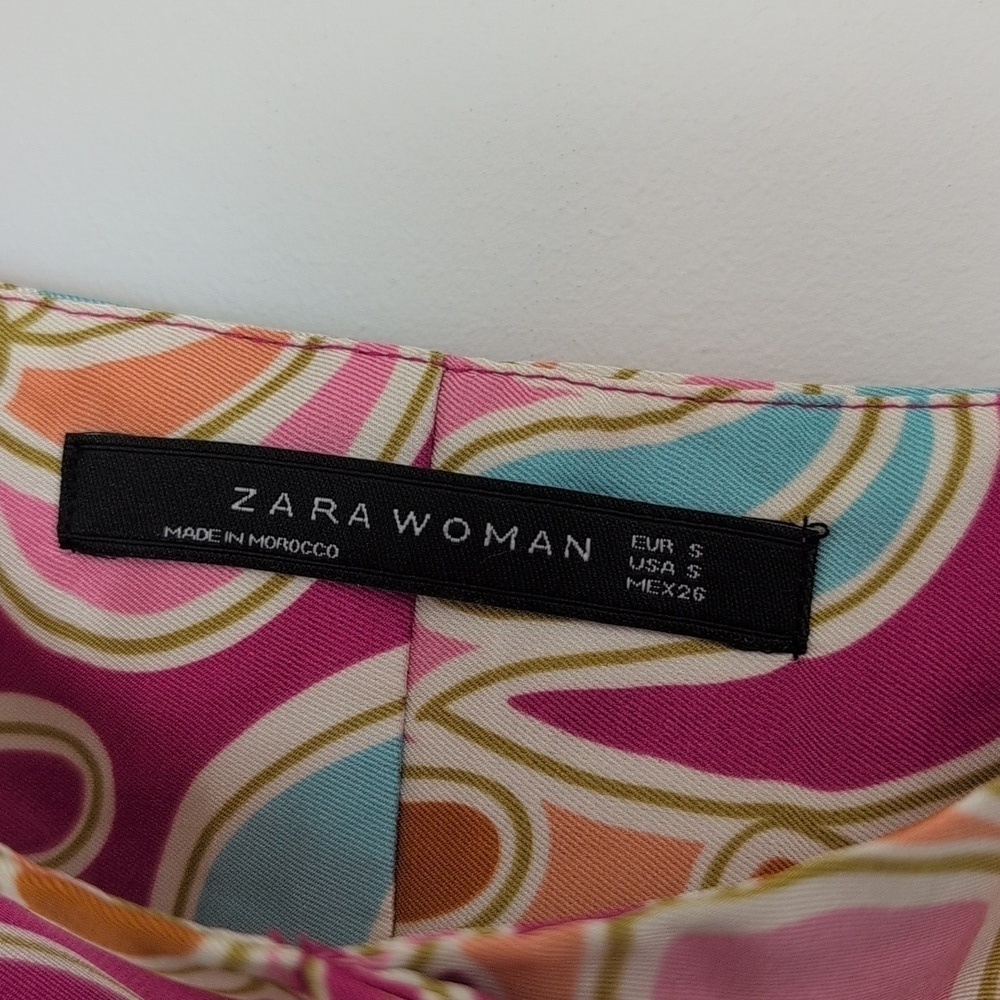 ZARA COLORFUL CROP TOP SIZE SMALL - Picture 4 of 5